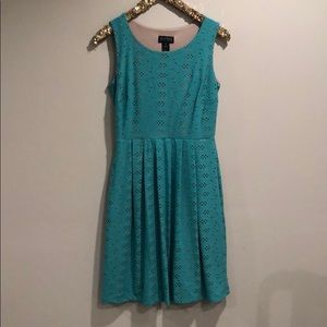 lacey turquoise dress